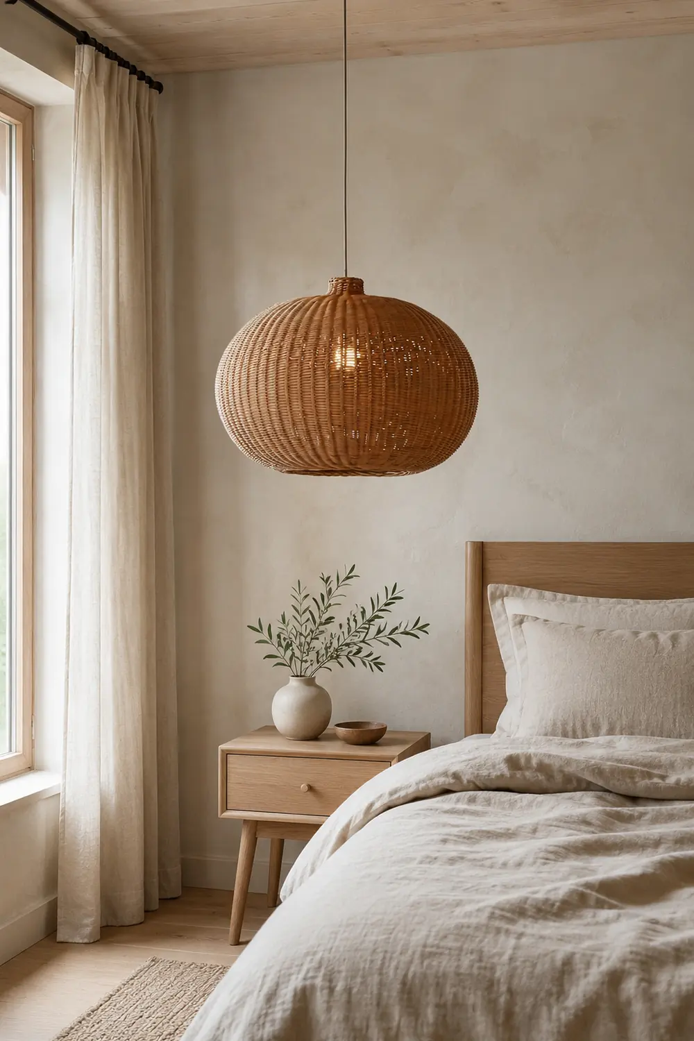 Vintage Rattan Pendant Lamp - Lumpaz