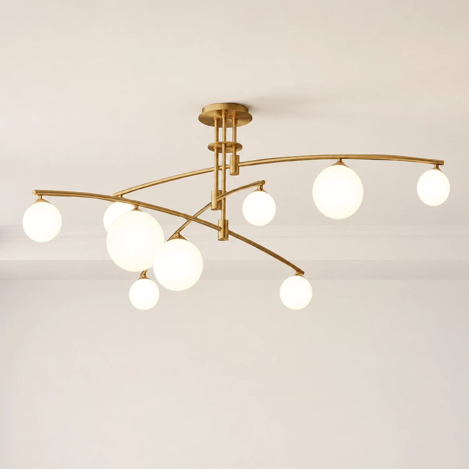 Modern Long Arm Chandelier - Lumpaz