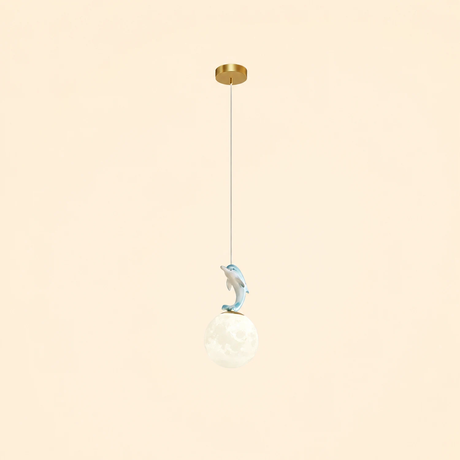 Animal And Moon Pendant Light - Lumpaz