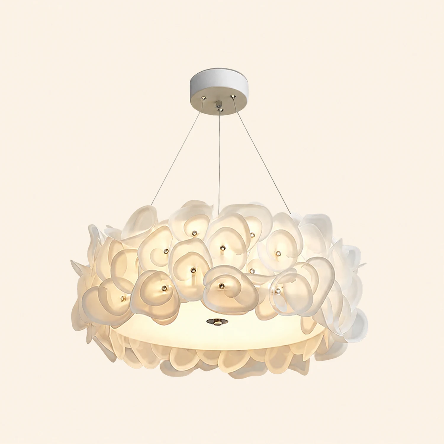 White Hydrangea Pendant Lamp - Lumpaz