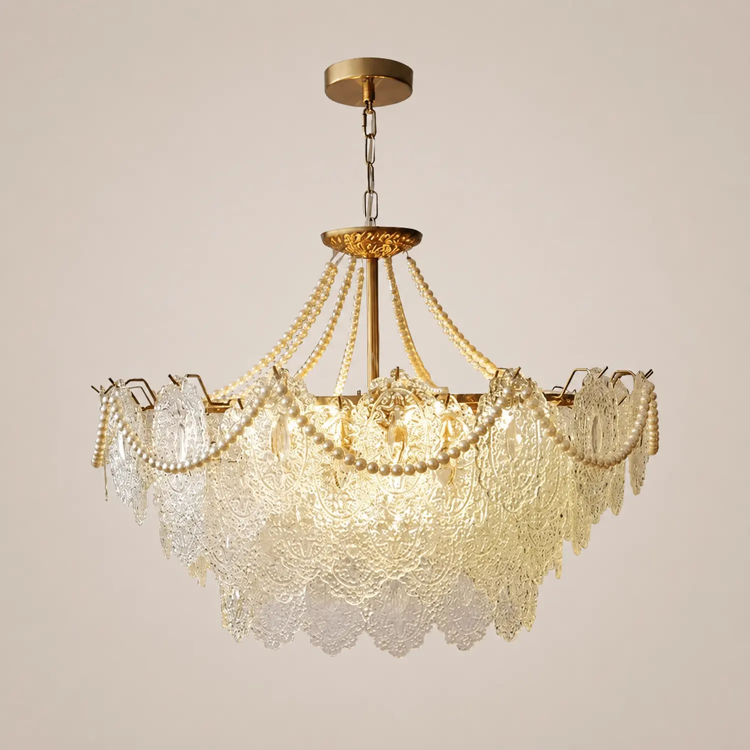 Pearls Glass Chandelier - Lumpaz
