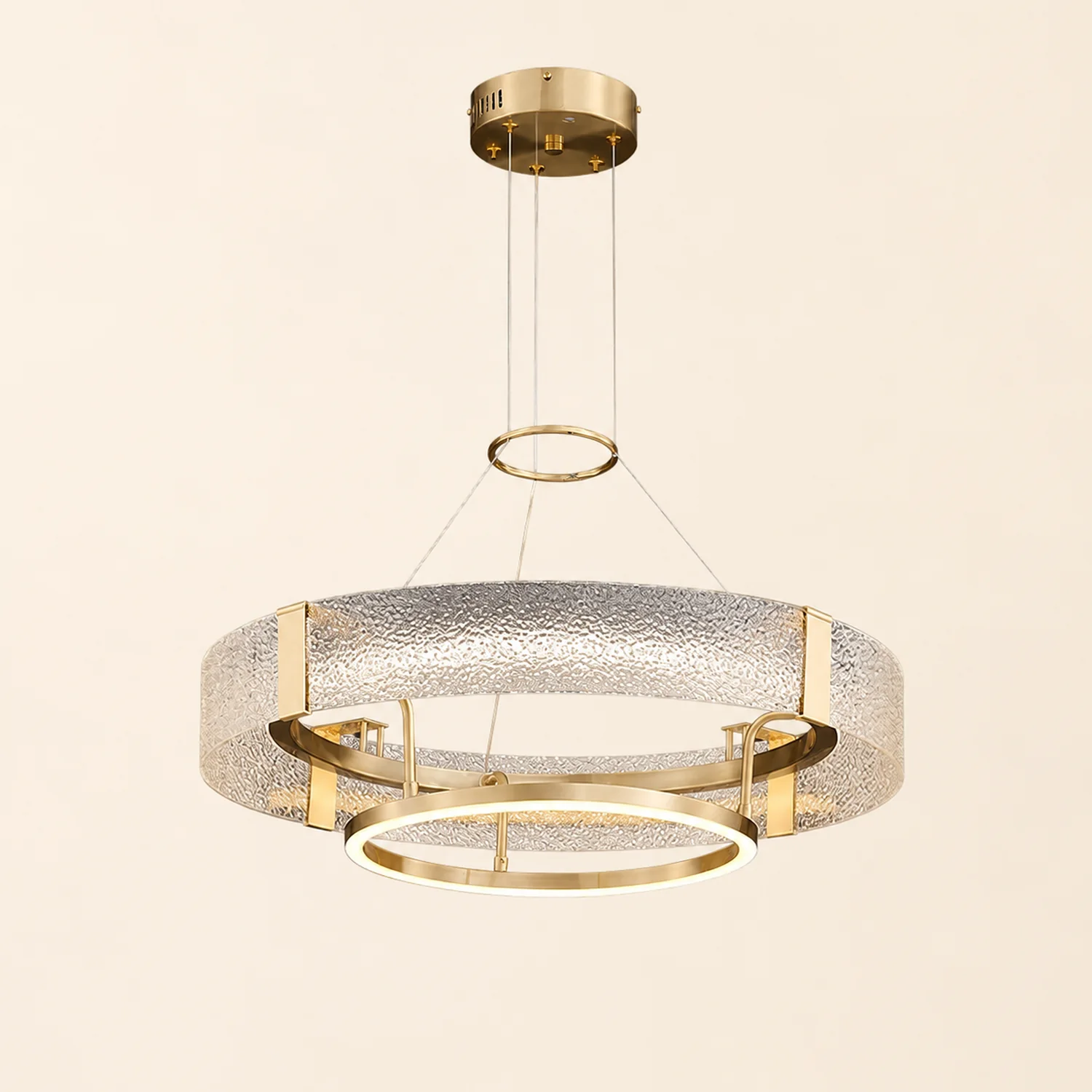 Ripple Glass Chandelier - Lumpaz