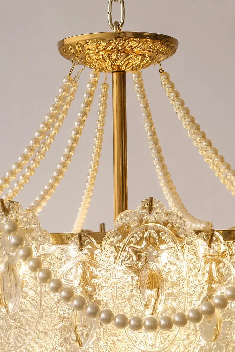 Pearls Glass Chandelier - Lumpaz