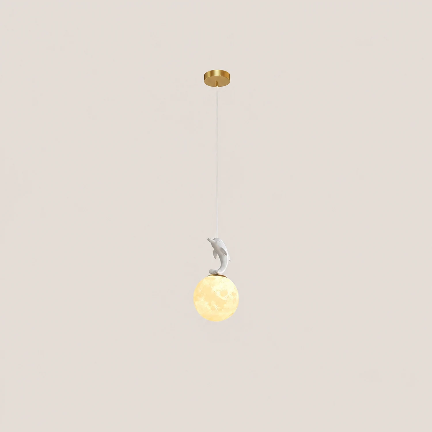 Animal And Moon Pendant Light - Lumpaz