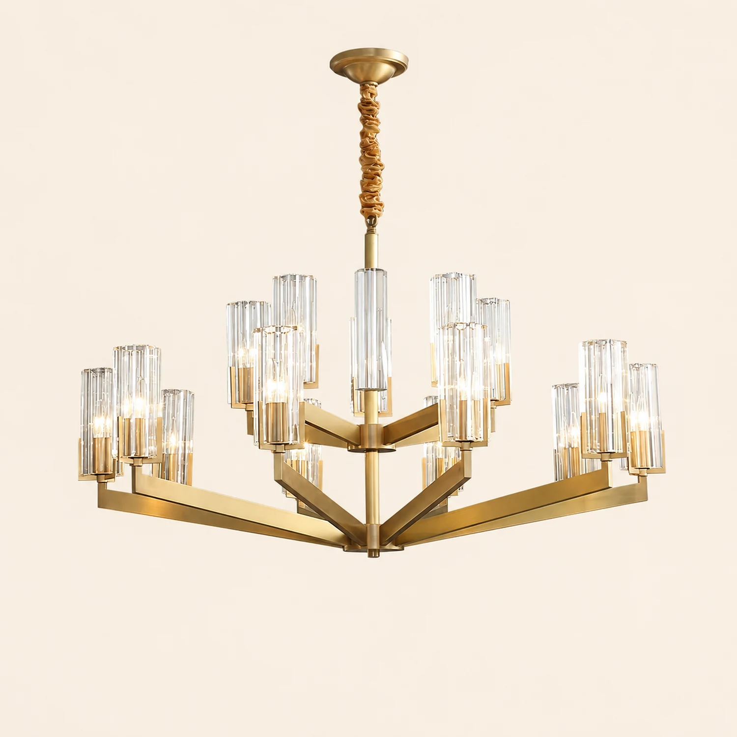 Kayla Brass Chandelier - Lumpaz