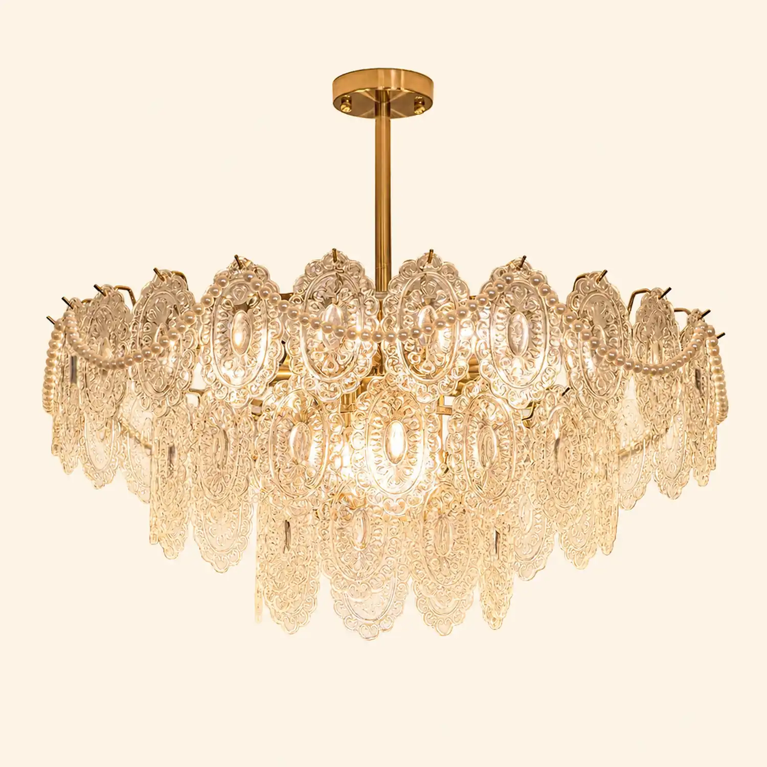 Wave Pearl Chandelier - Lumpaz