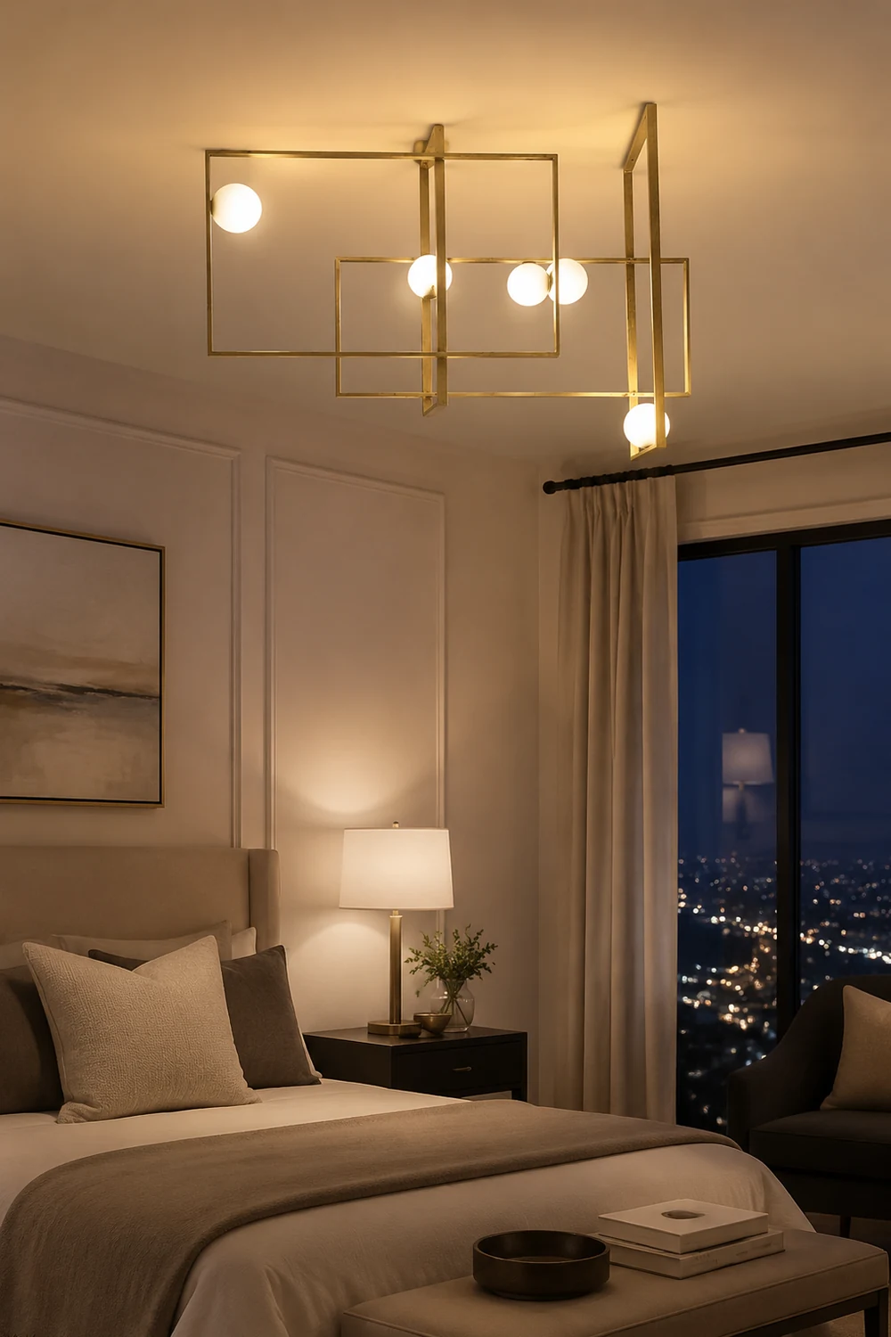 Mondrian Glass Ceiling Light - Lumpaz