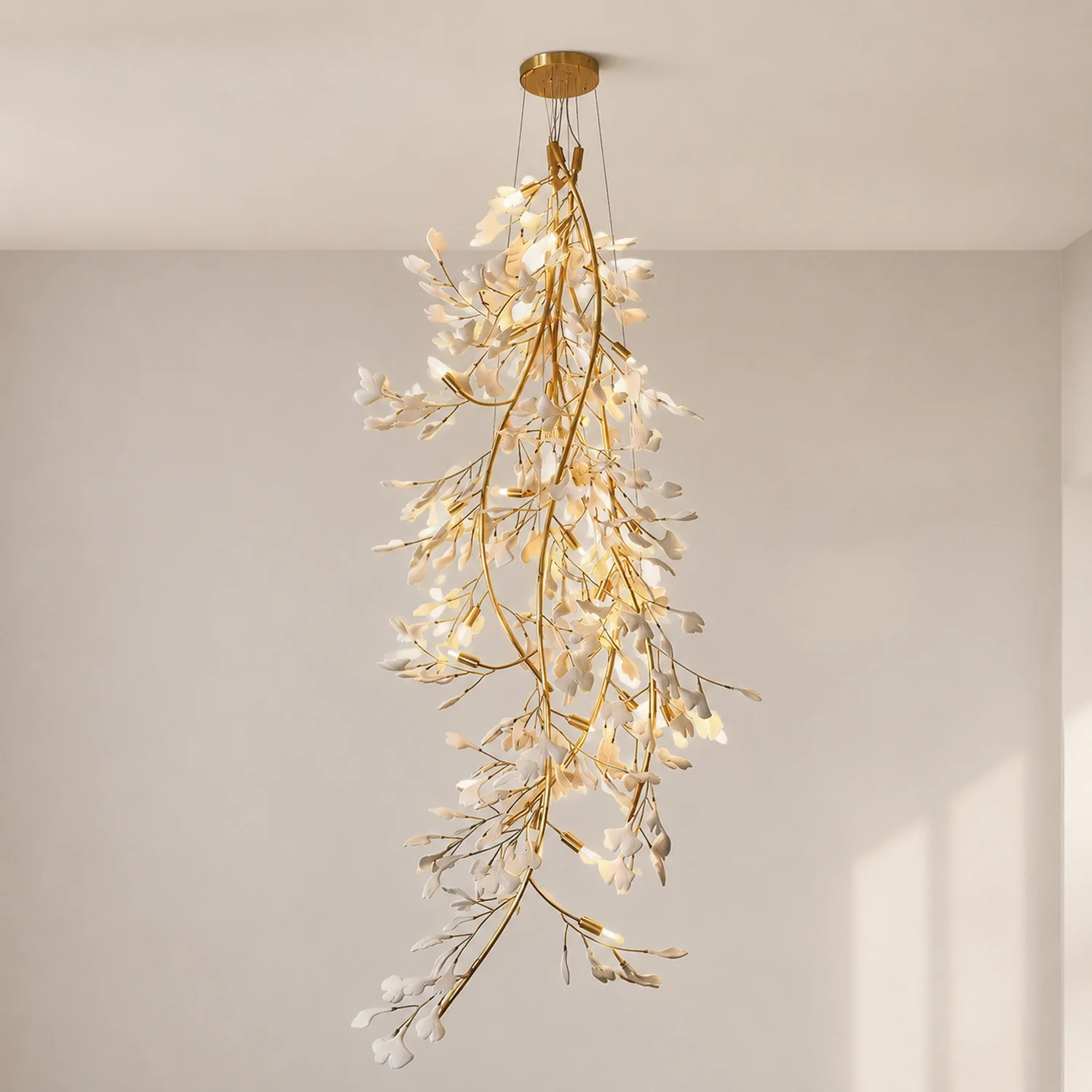 Gingko Long Branch Chandelier - Lumpaz