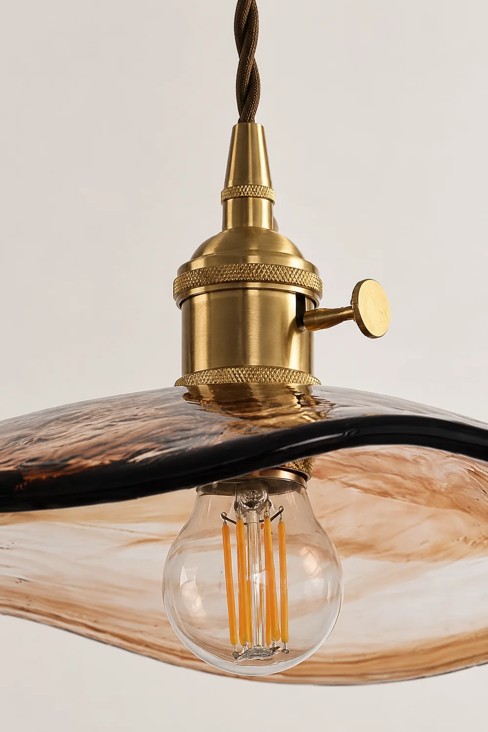 Flower Petal Glass Pendant Light - Lumpaz