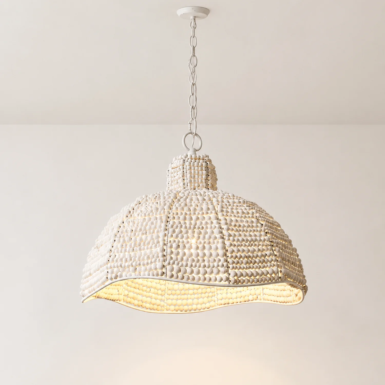 Obispo Wood Beads Pendant Lamp - Lumpaz