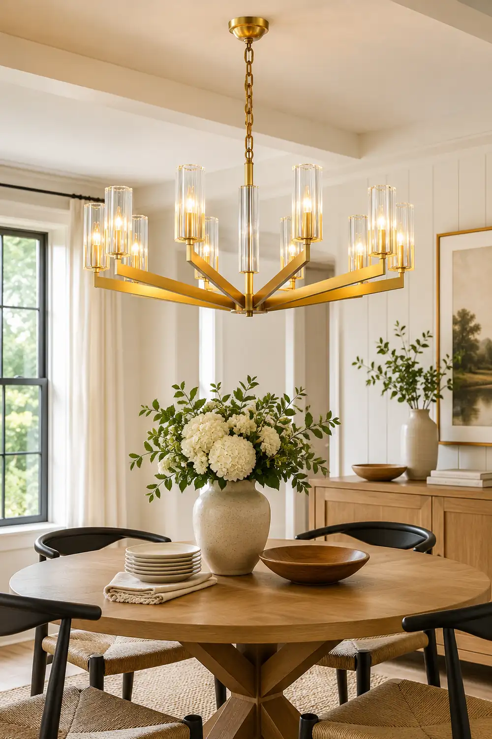 Kayla Brass Chandelier - Lumpaz