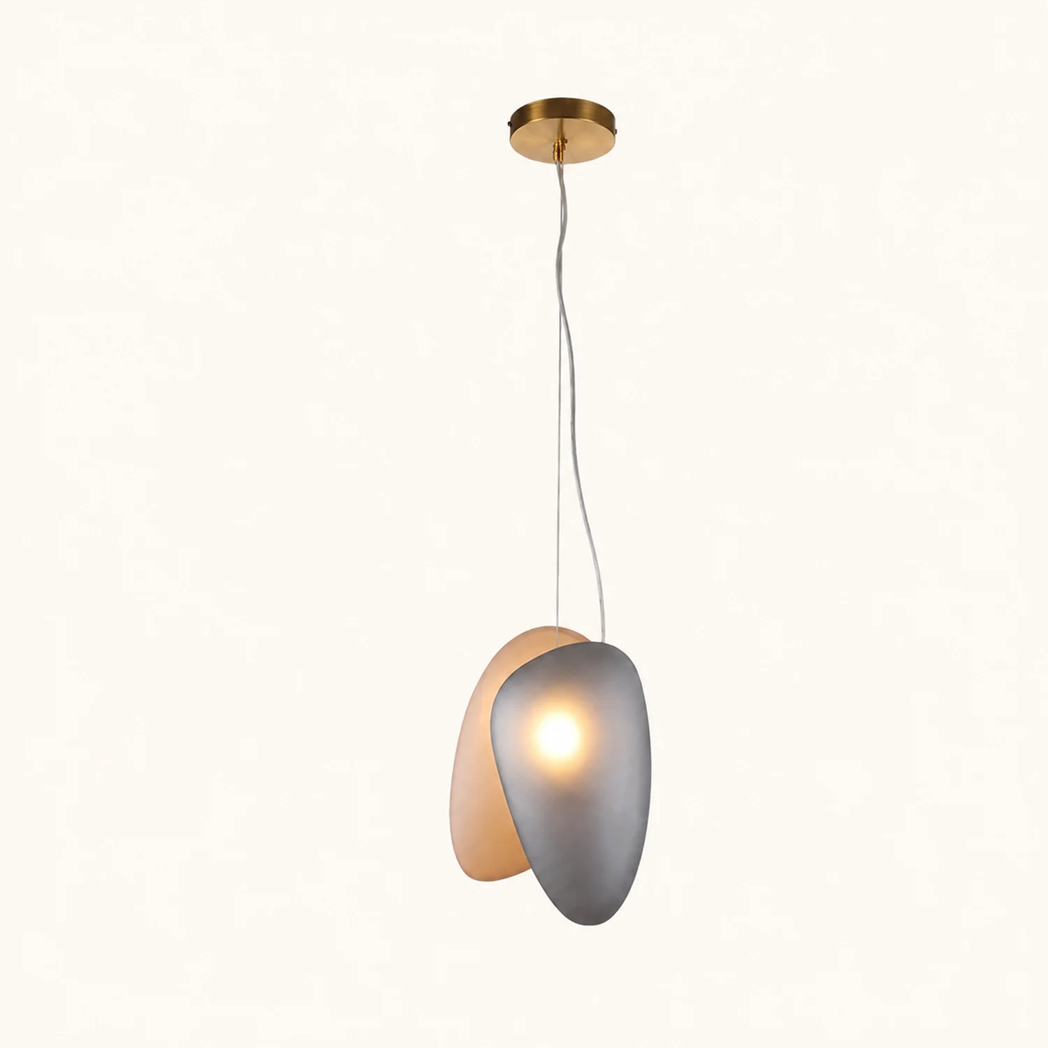 Translucent Frosted Glass Pendant Light - Lumpaz