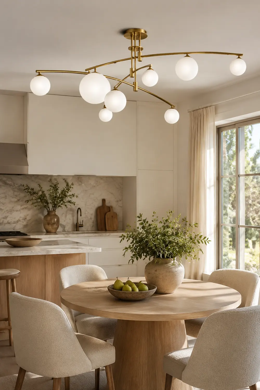 Modern Long Arm Chandelier - Lumpaz