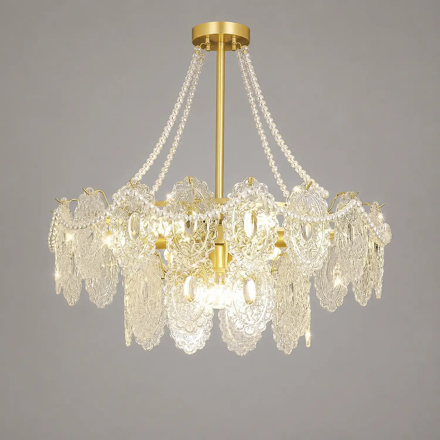 Pearls Glass Chandelier - Lumpaz