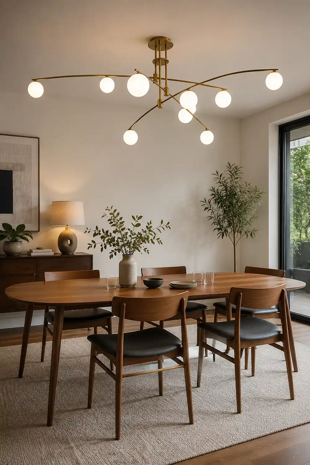 Modern Long Arm Chandelier - Lumpaz