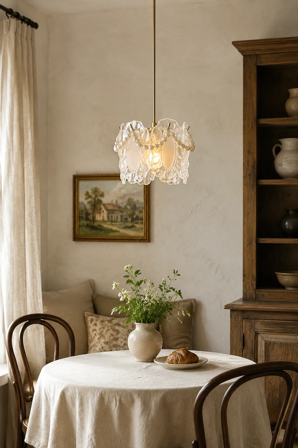 Floral Glass Pendant Lamp - Lumpaz