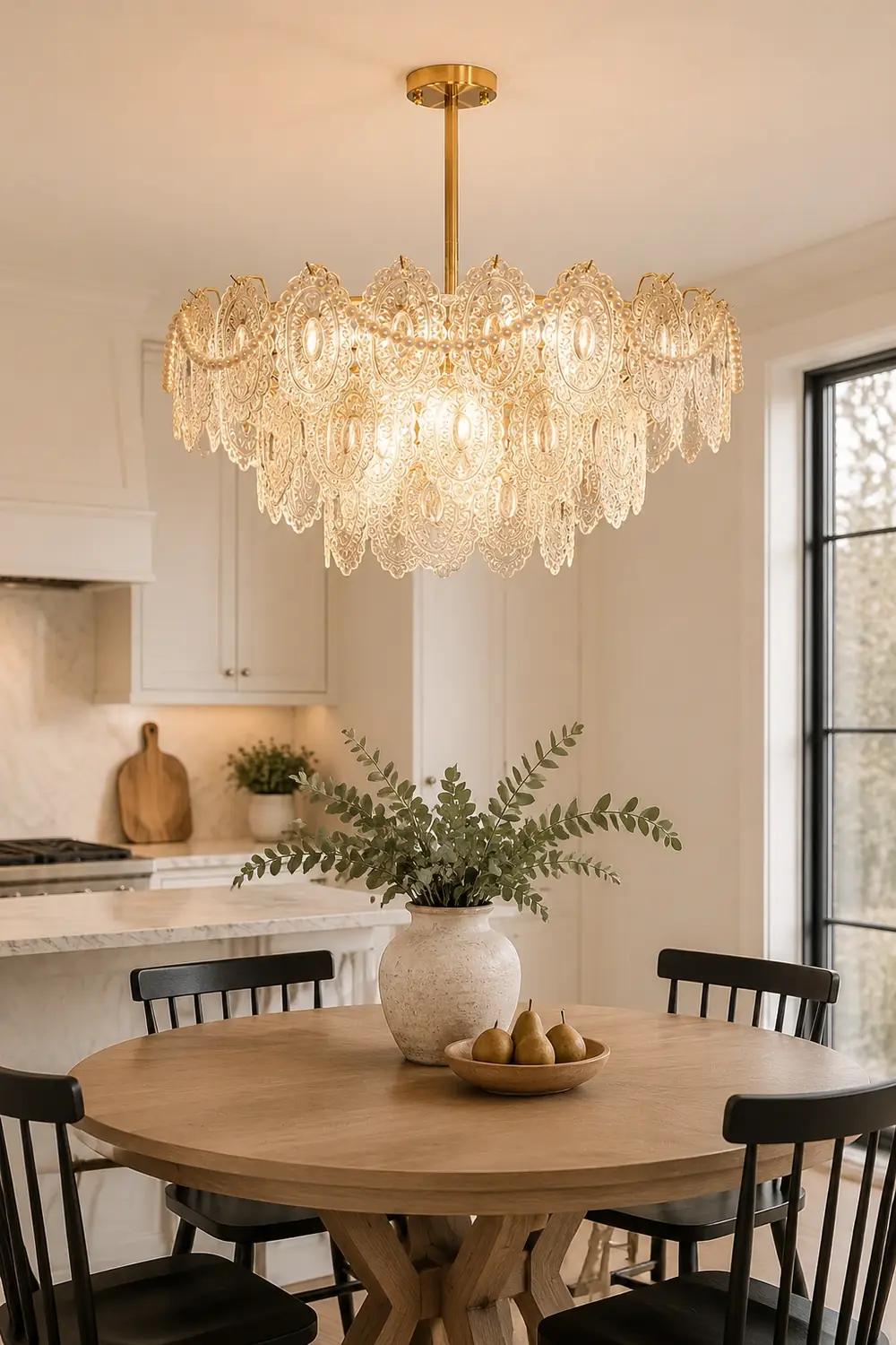 Wave Pearl Chandelier - Lumpaz