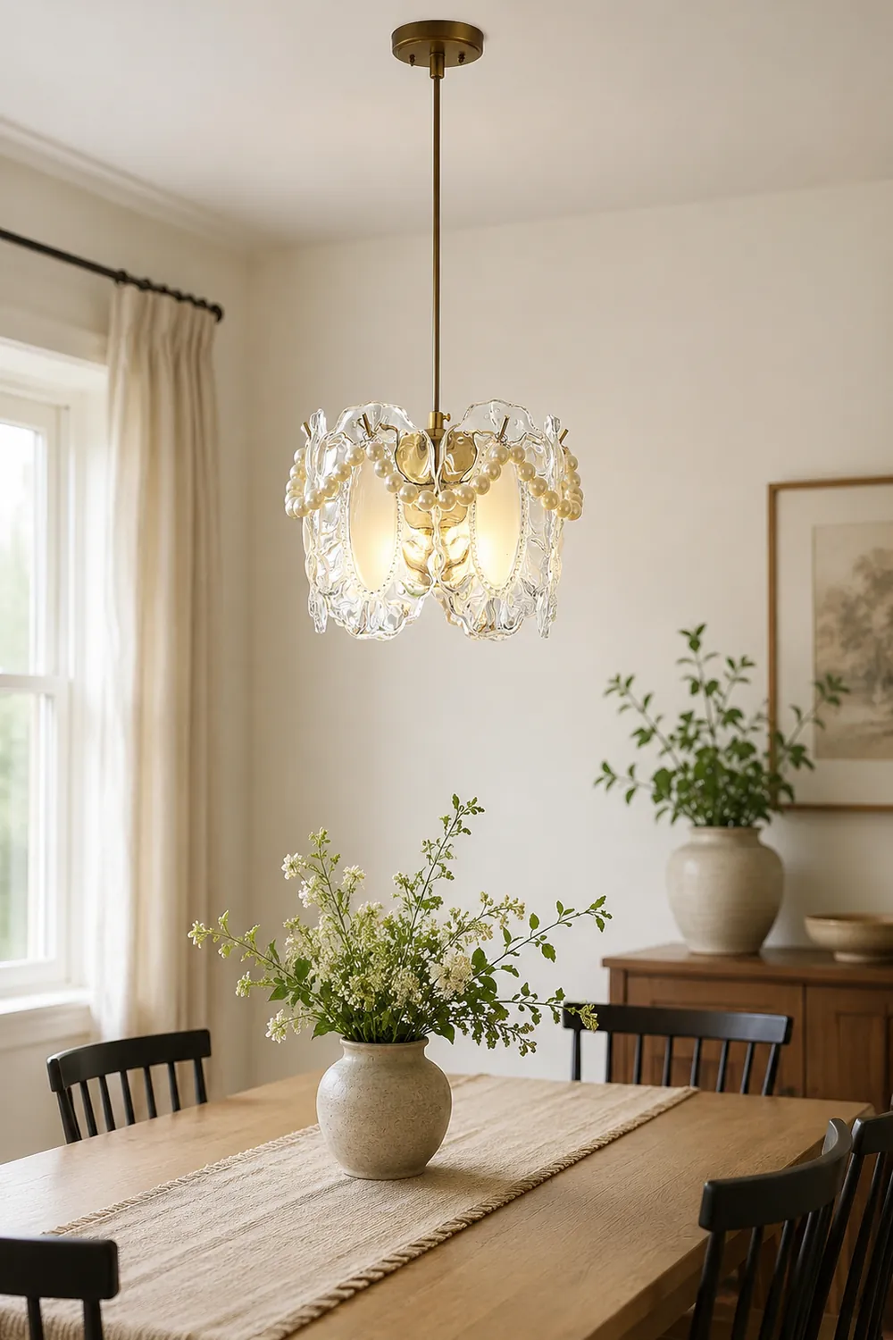 Floral Glass Pendant Lamp - Lumpaz