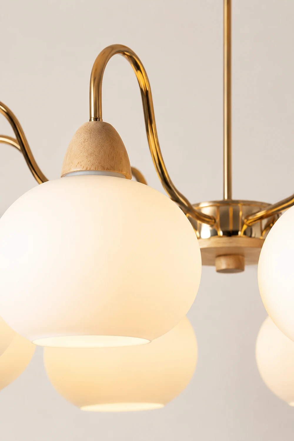 Glass Persimmon Chandelier - Lumpaz