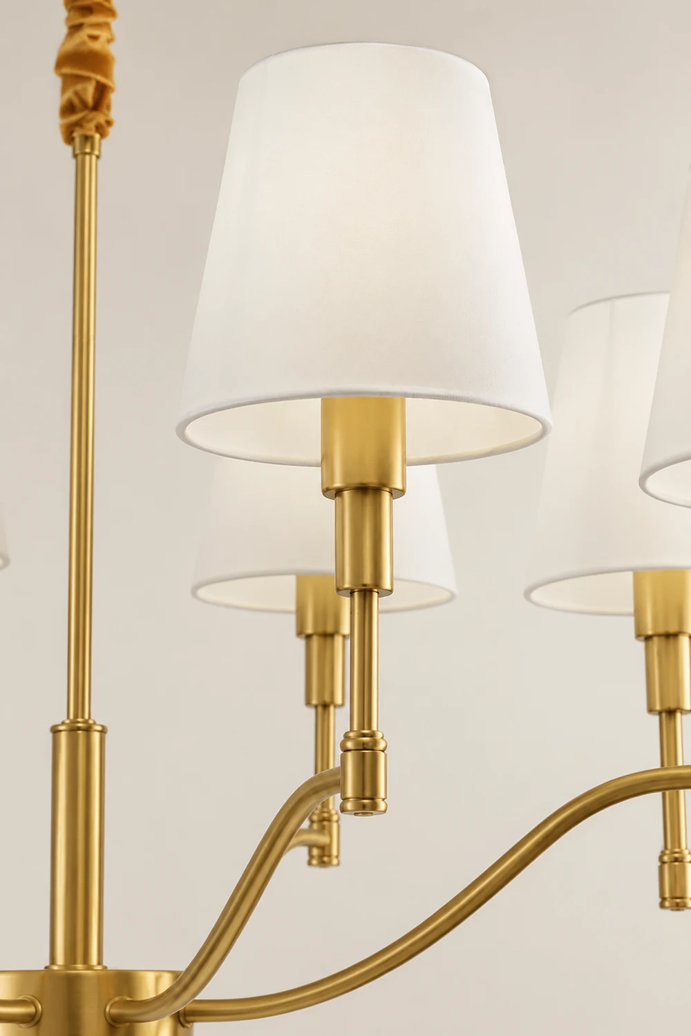 Meridian Mid Century Brass Chandelier - Lumpaz