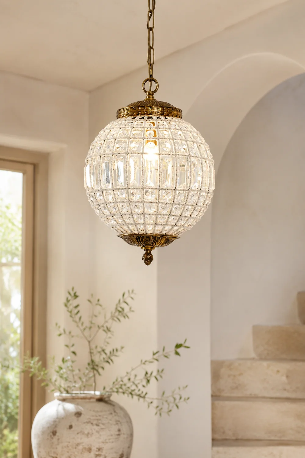 Traditional Gold Globe Chandelier - Lumpaz