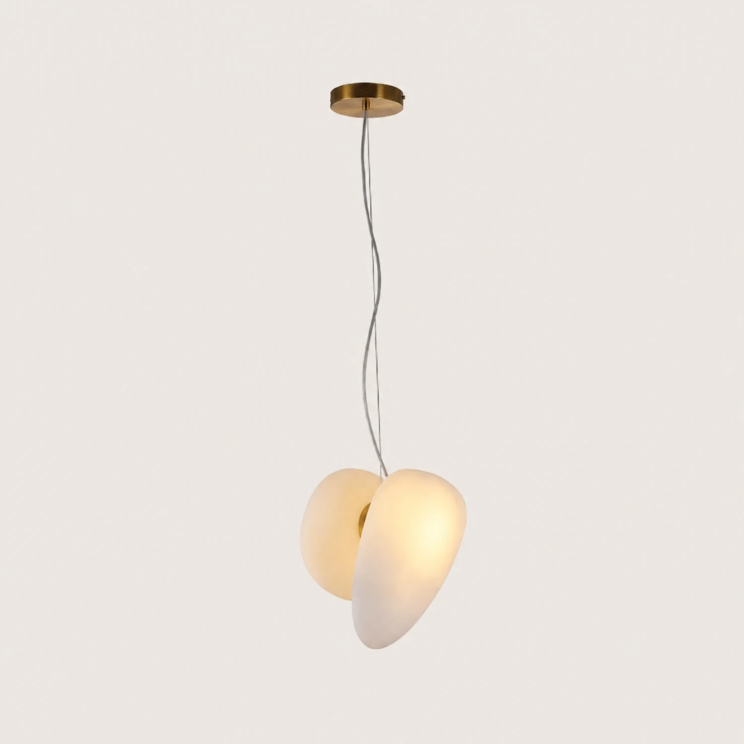 Translucent Frosted Glass Pendant Light - Lumpaz