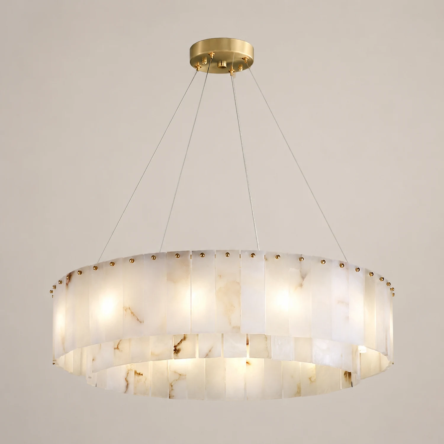 Rock Alabaster Chandelier - Lumpaz