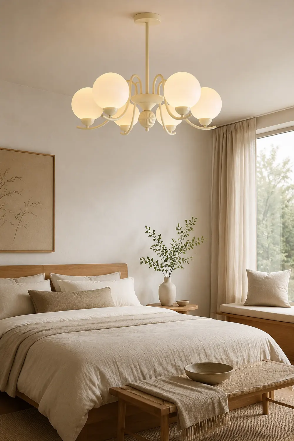 Vanilla Ball Chandelier - Lumpaz