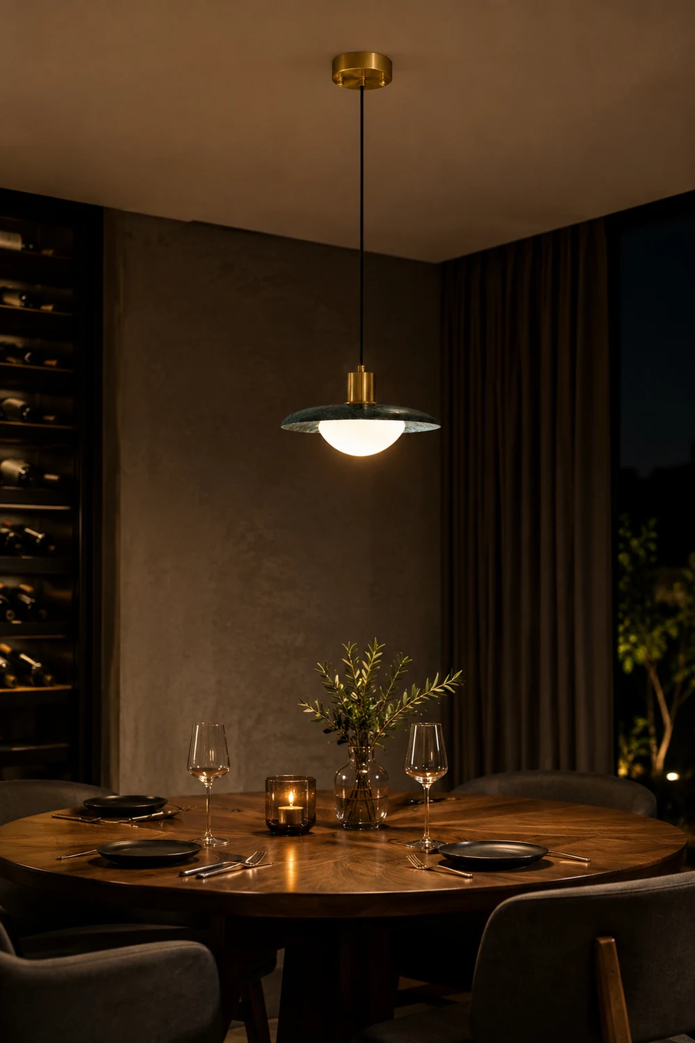 Arundel Mushroom Pendant Light - Lumpaz