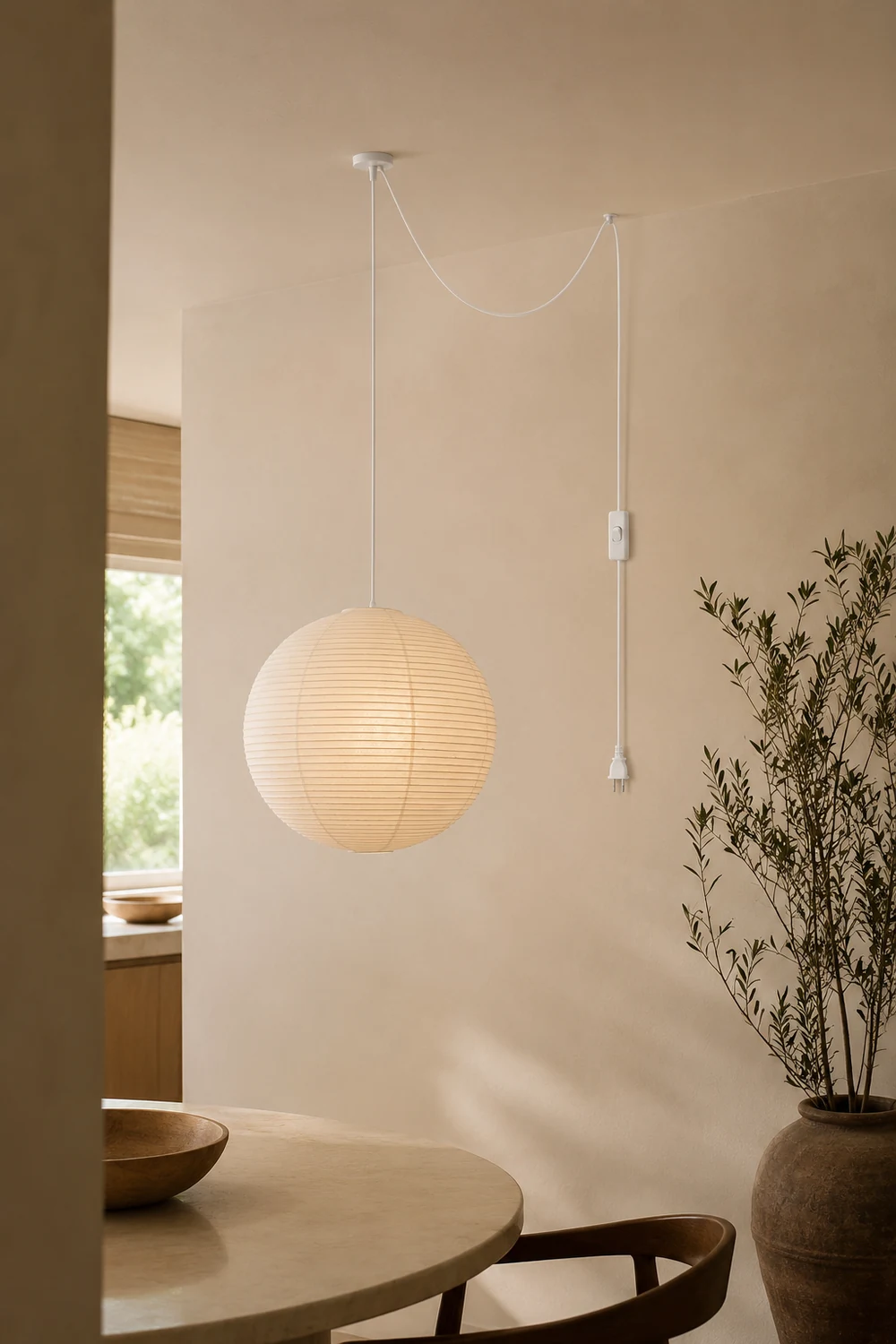 Akari A Pendant Swag Light - Lumpaz