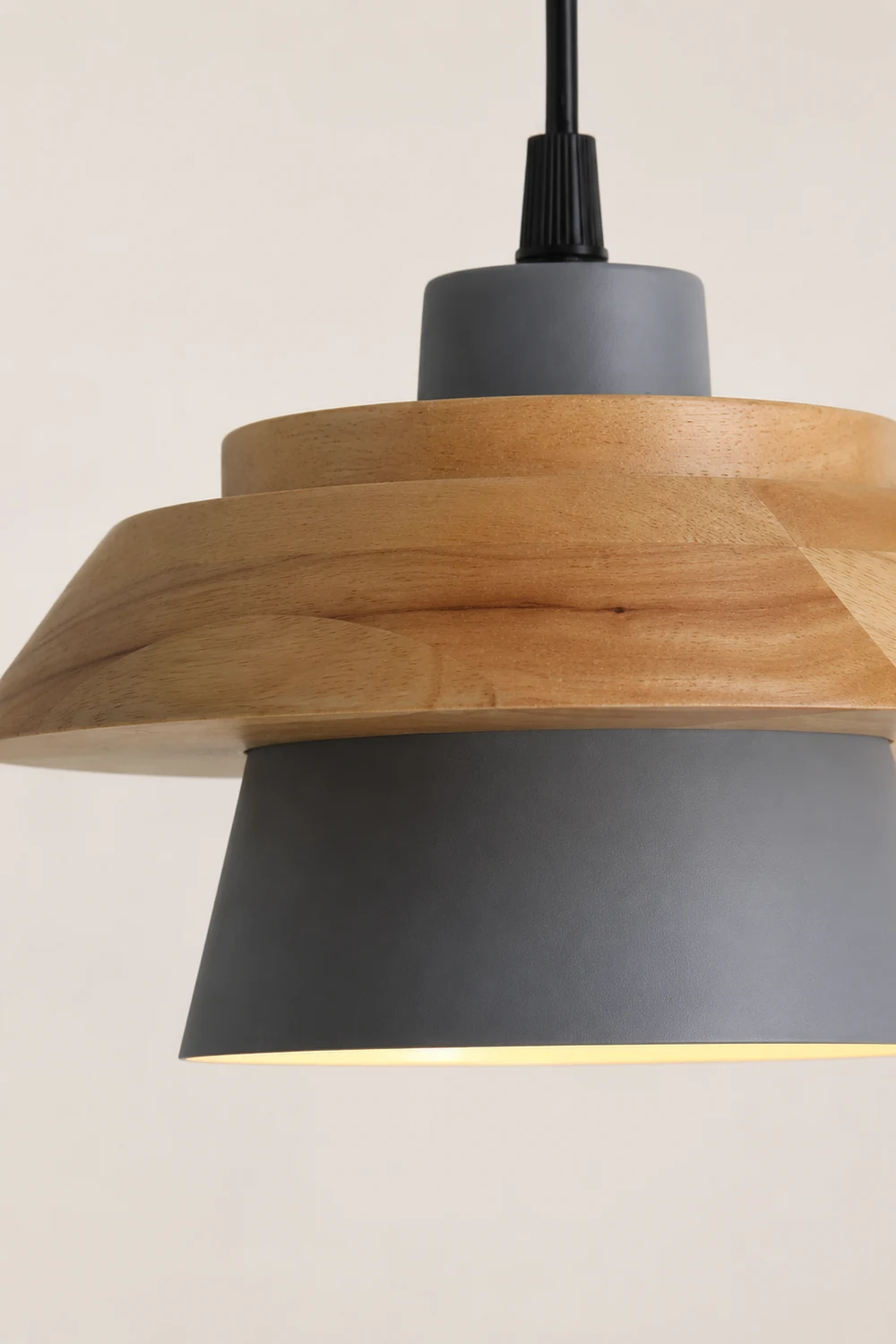 Stone Wood Pendant Lamp - Lumpaz
