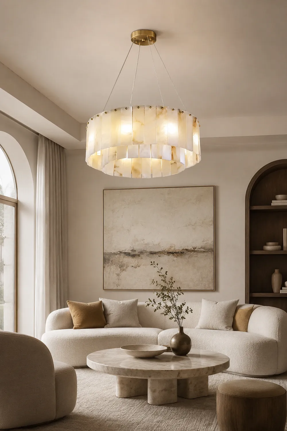 Rock Alabaster Chandelier - Lumpaz