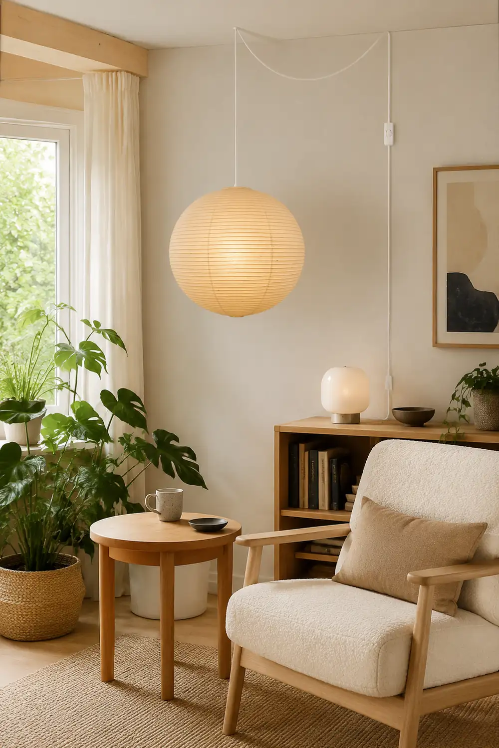 Akari A Pendant Swag Light - Lumpaz
