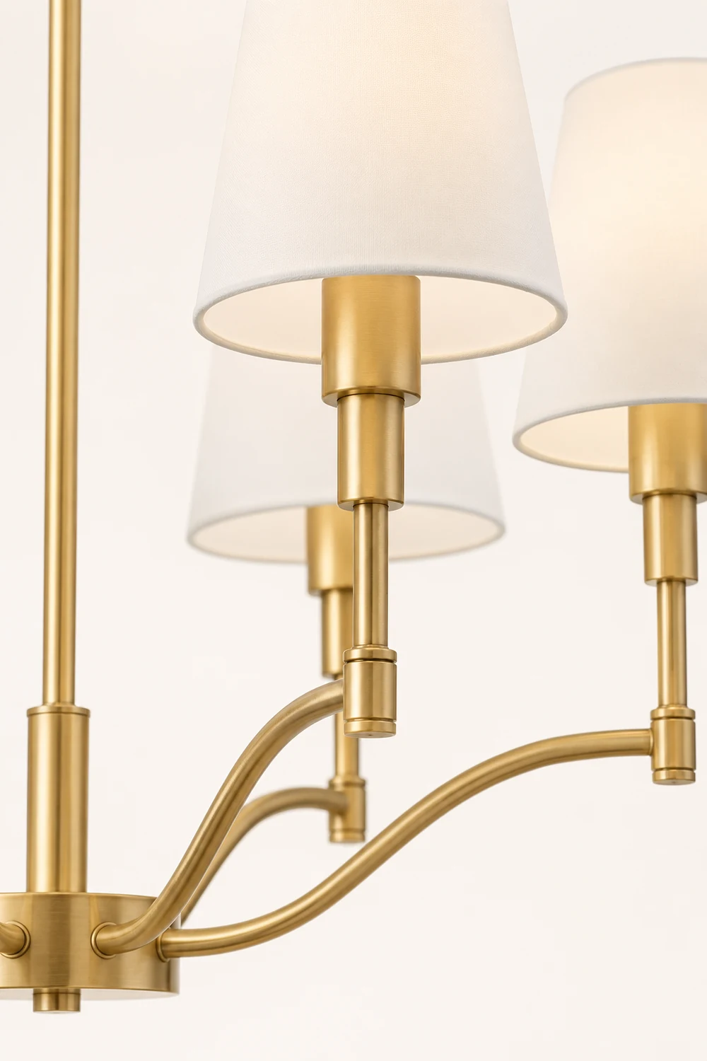 Meridian Mid Century Brass Chandelier - Lumpaz