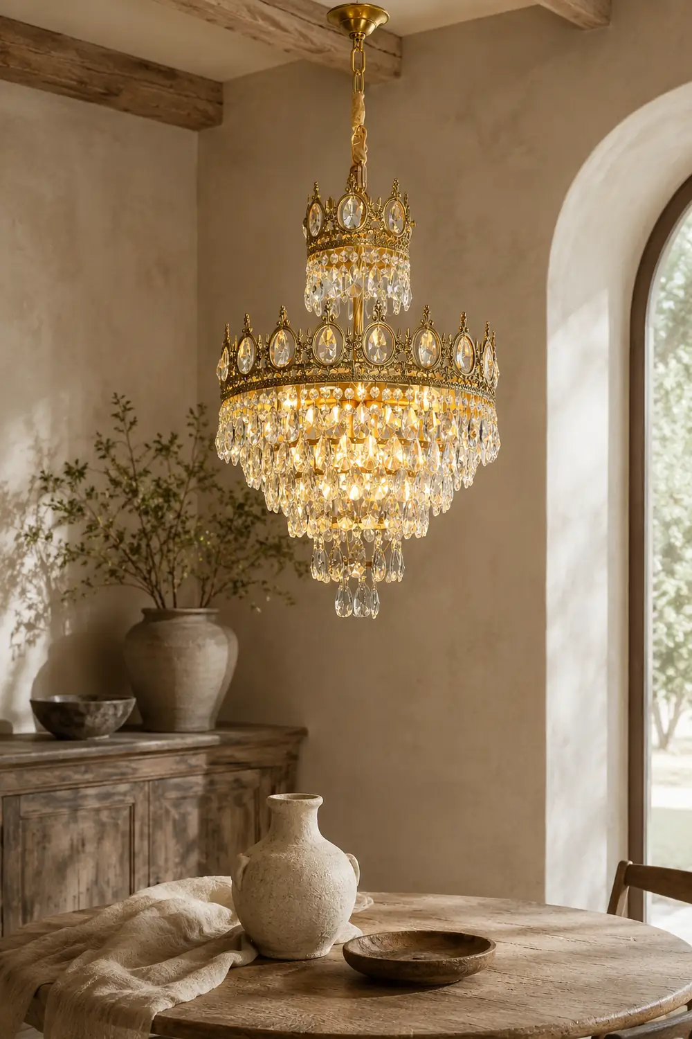 Vintage Crystal Chandelier - Lumpaz
