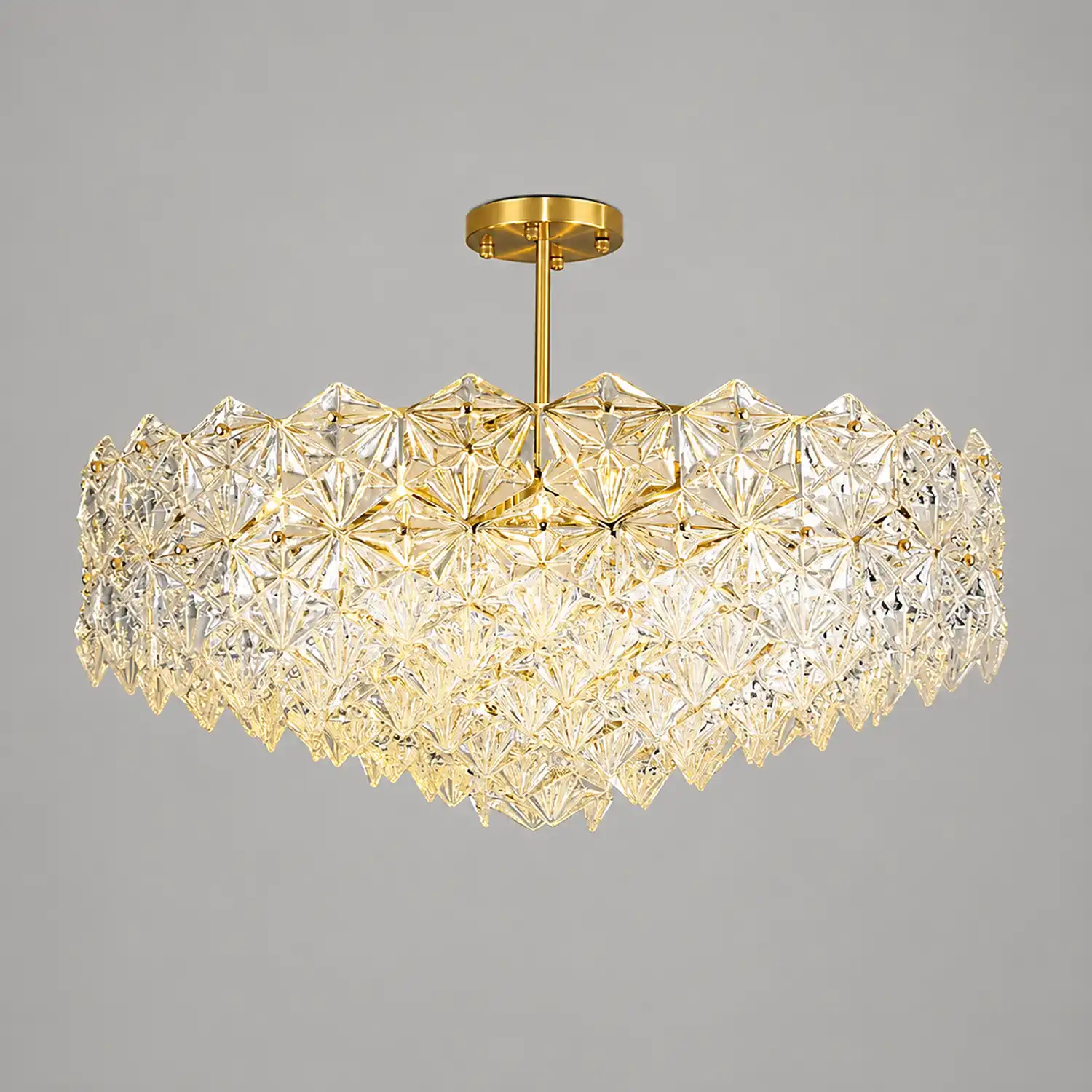 Snowflake Glass Chandelier - Lumpaz