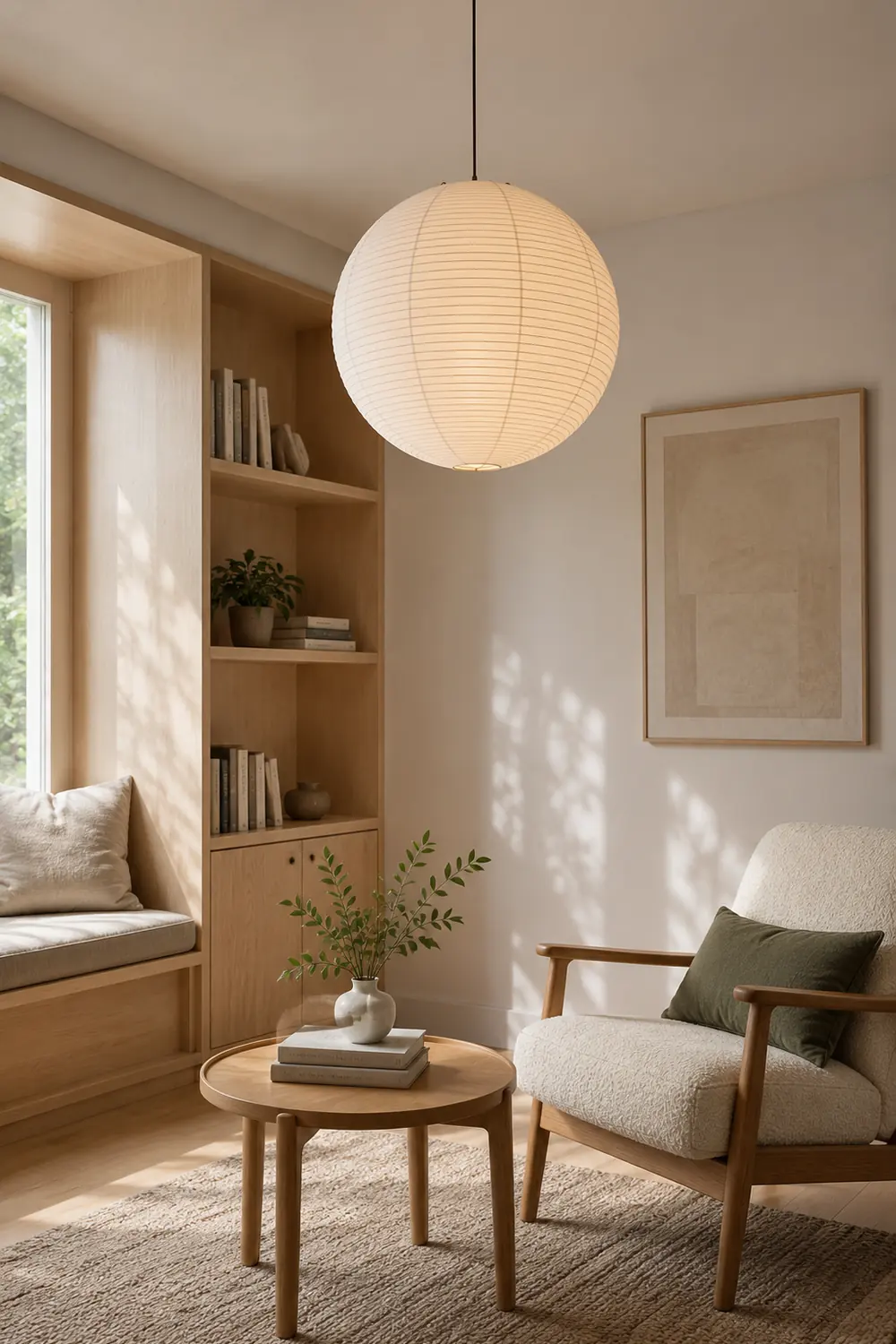 Washi Paper Round Series Pendant Lamp - Lumpaz