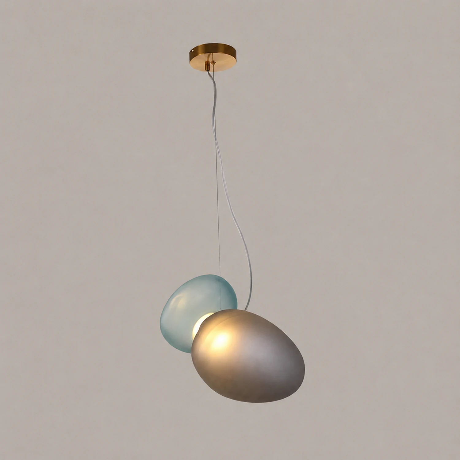 Translucent Frosted Glass Pendant Light - Lumpaz