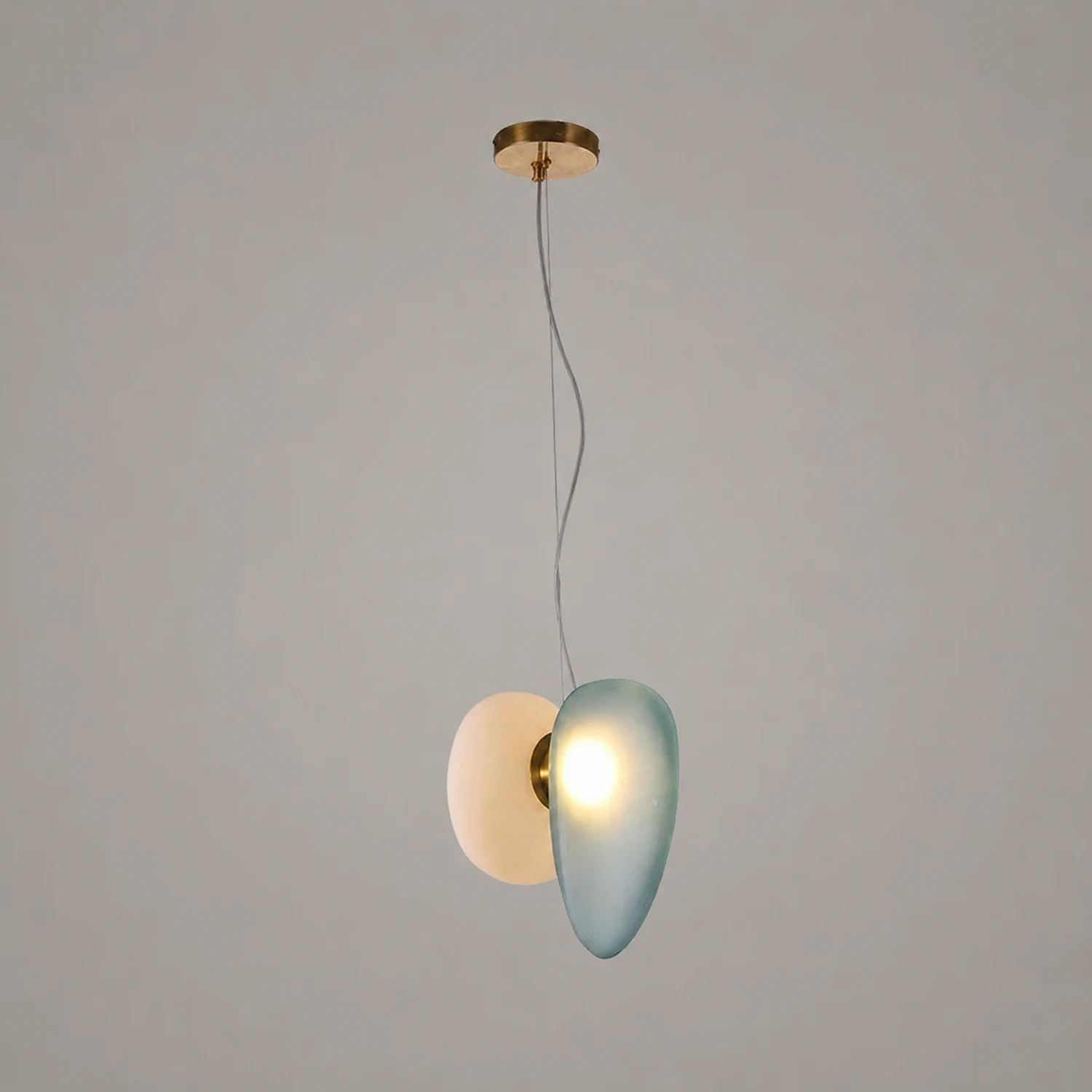 Translucent Frosted Glass Pendant Light - Lumpaz