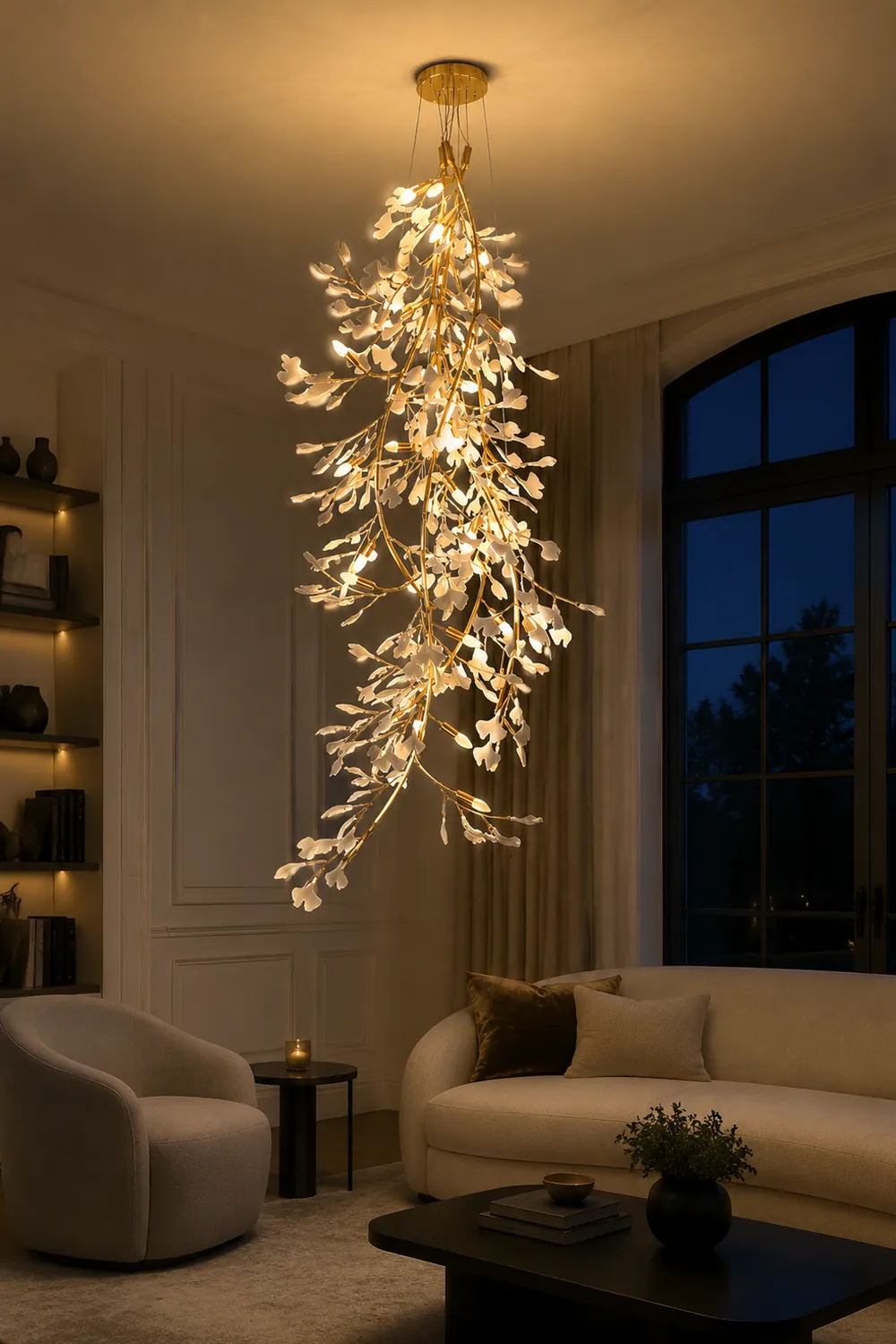 Gingko Long Branch Chandelier - Lumpaz