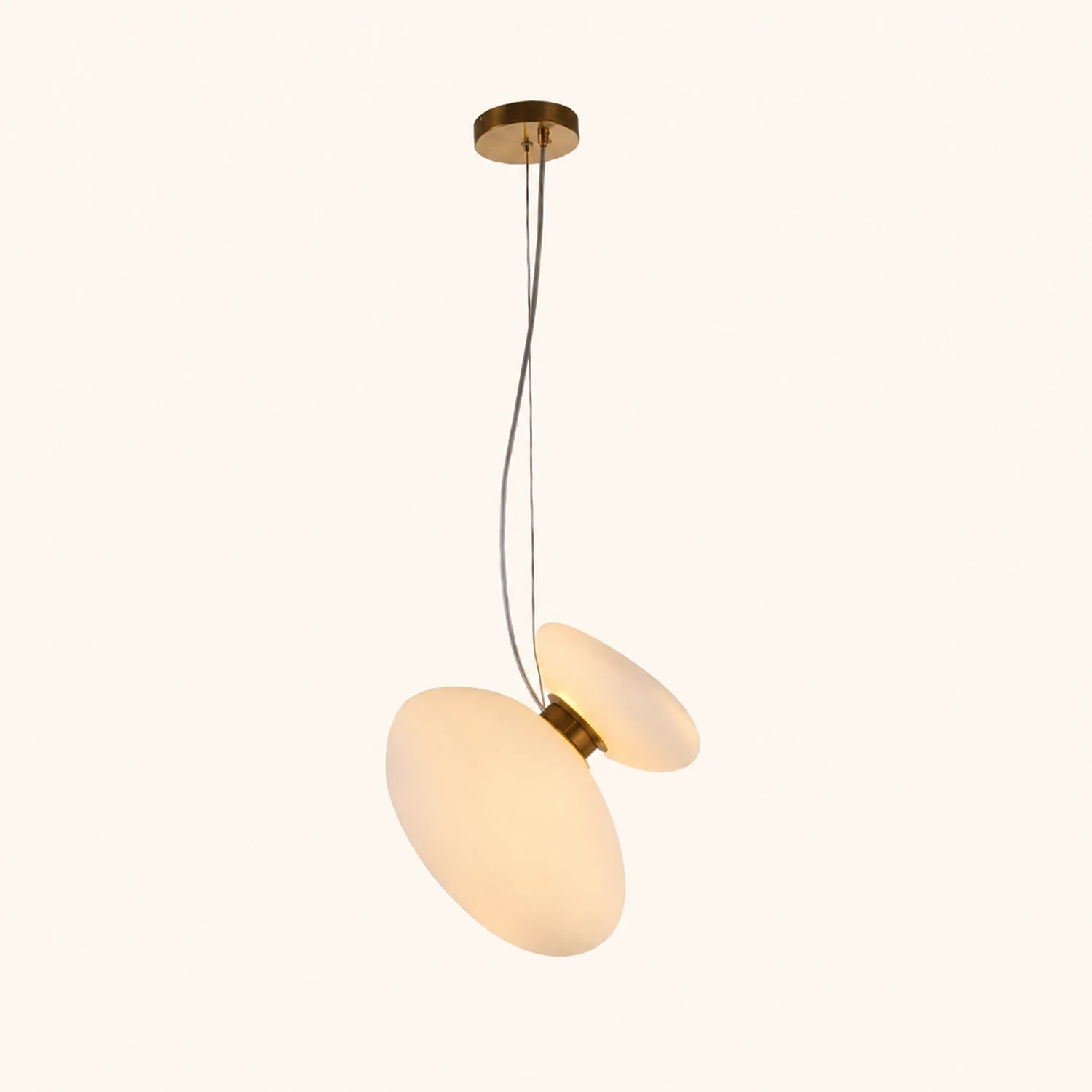 Translucent Frosted Glass Pendant Light - Lumpaz