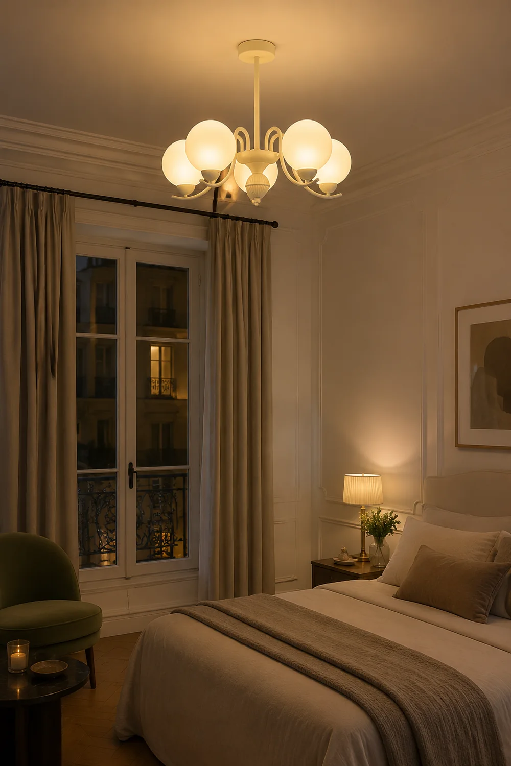 Vanilla Ball Chandelier - Lumpaz