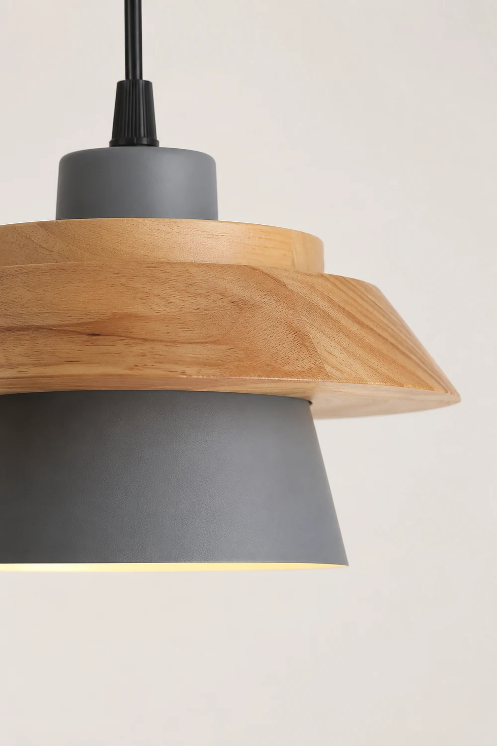 Stone Wood Pendant Lamp - Lumpaz