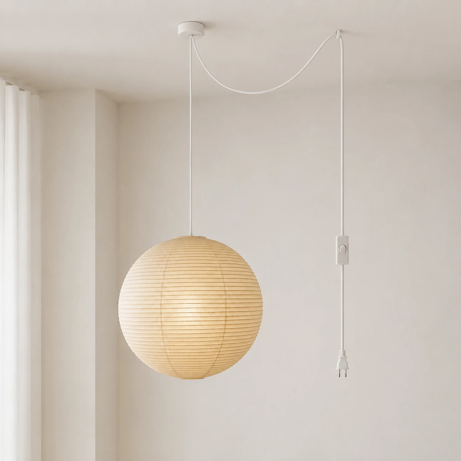 Akari A Pendant Swag Light - Lumpaz