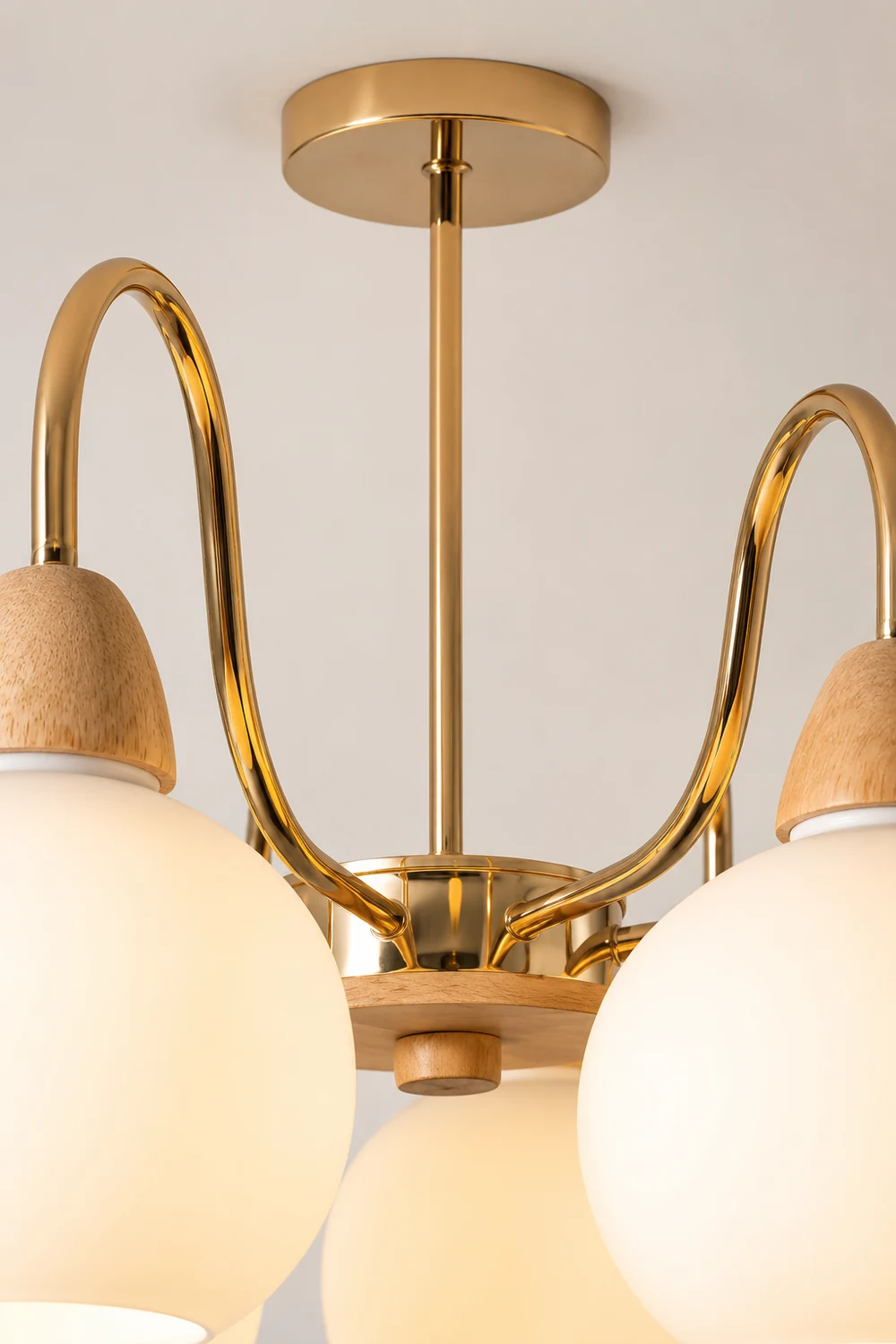 Glass Persimmon Chandelier - Lumpaz
