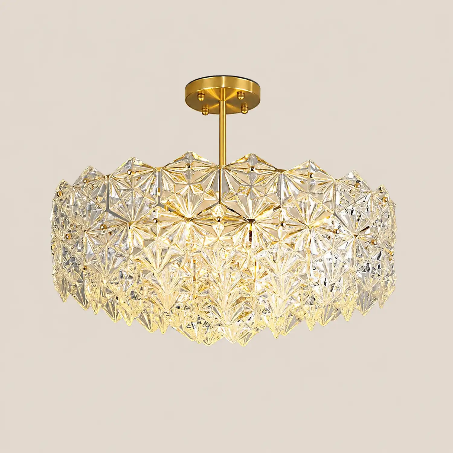 Snowflake Glass Chandelier - Lumpaz