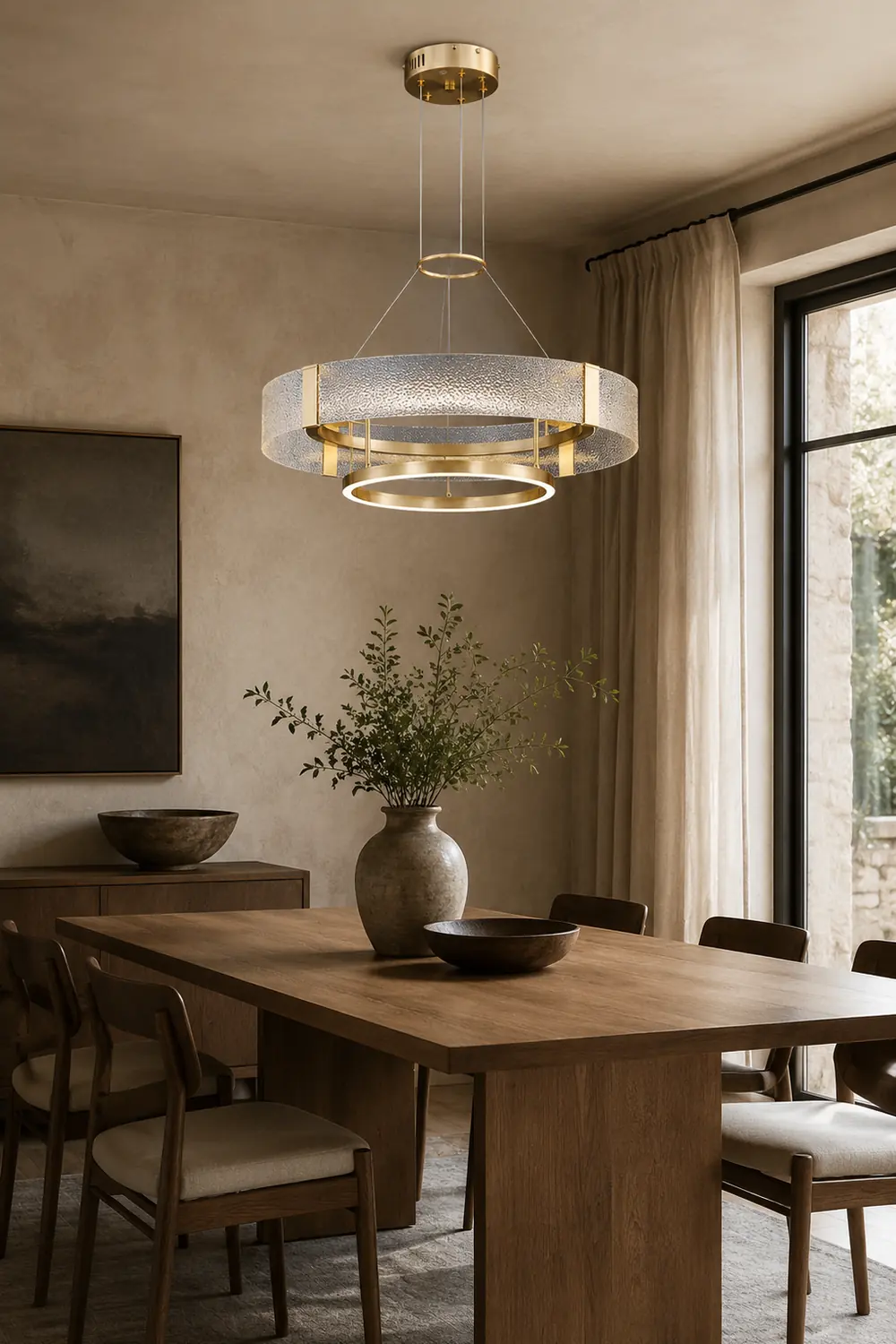Ripple Glass Chandelier - Lumpaz