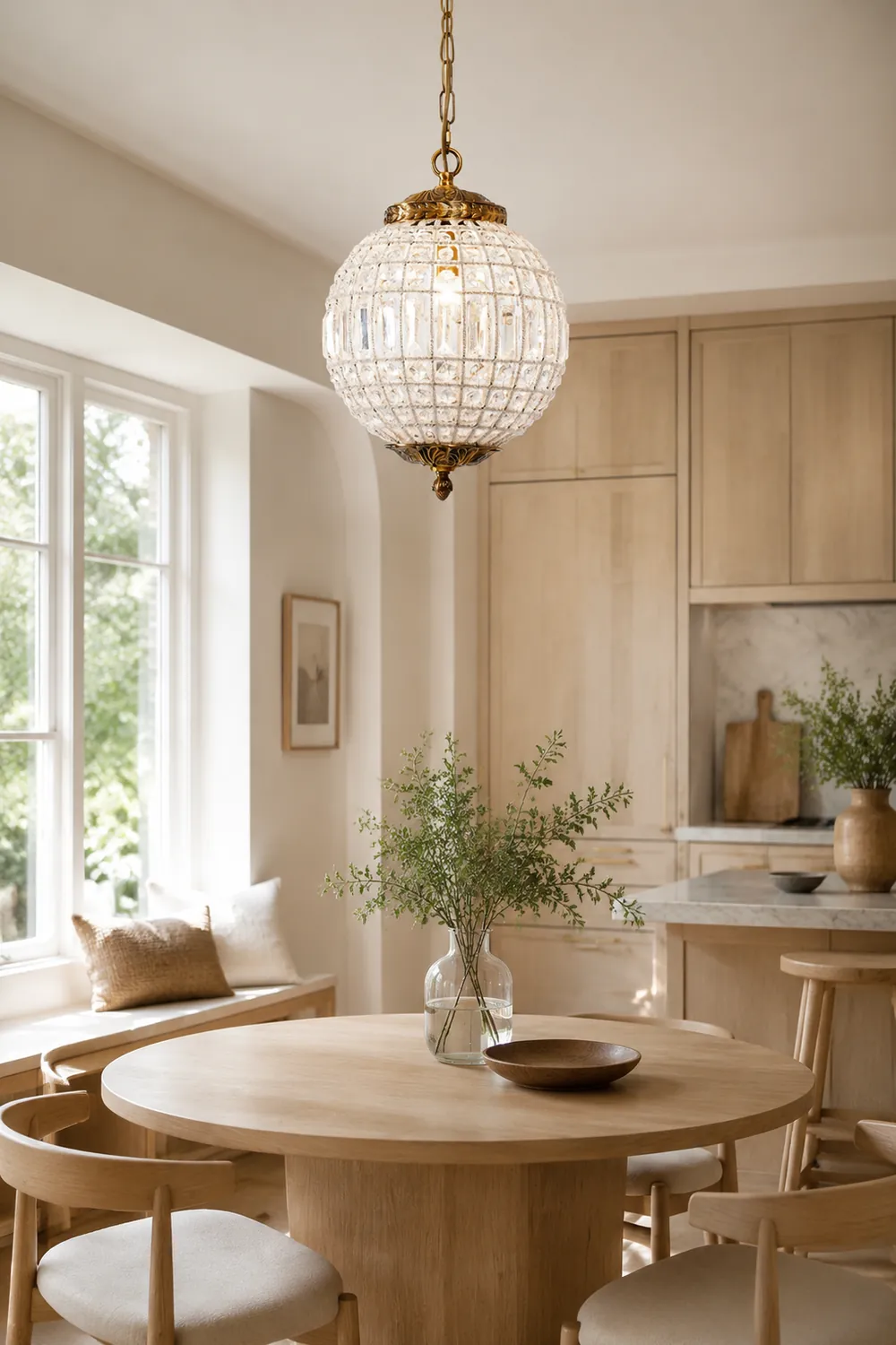 Traditional Gold Globe Chandelier - Lumpaz