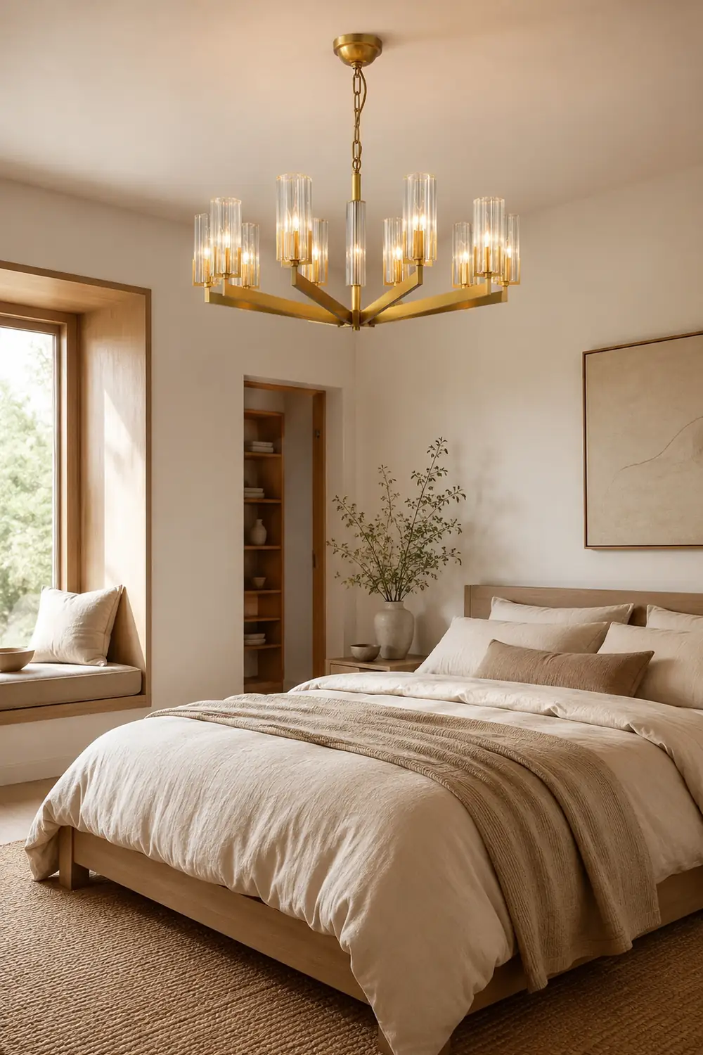 Kayla Brass Chandelier - Lumpaz