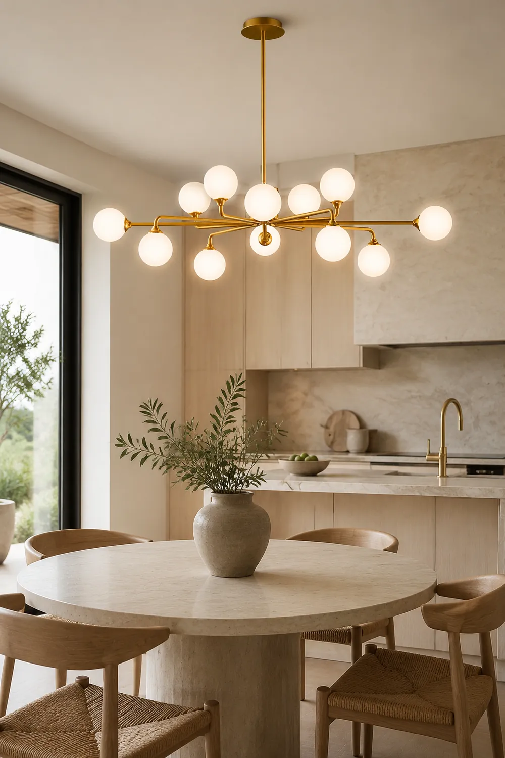 Staggered Glass Globes Chandelier - Lumpaz